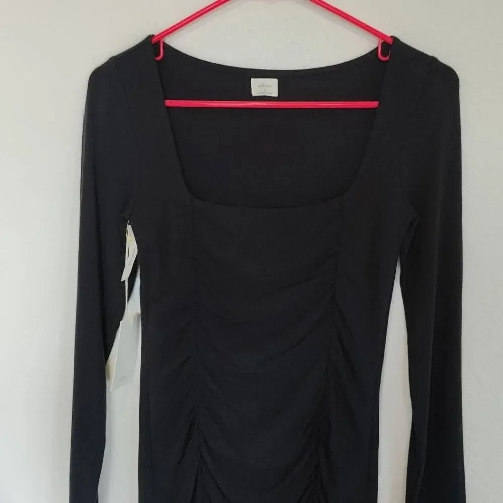 Aritzia Dress Womens Size S Wilfred Lydia Mini Dress Black - Picture 5 of 12